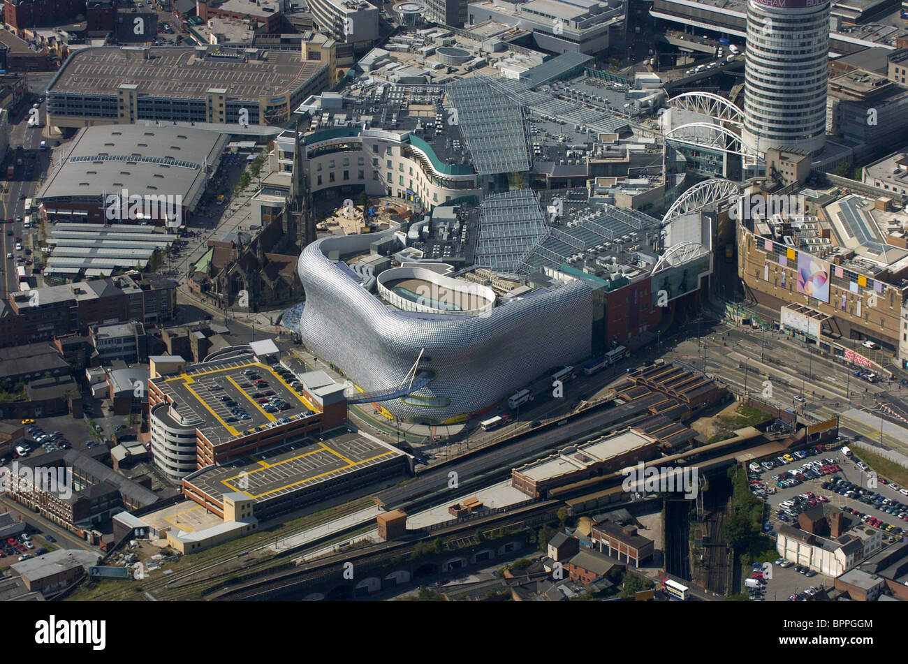 Una veduta aerea della nuova arena di Birmingham. Foto Stock