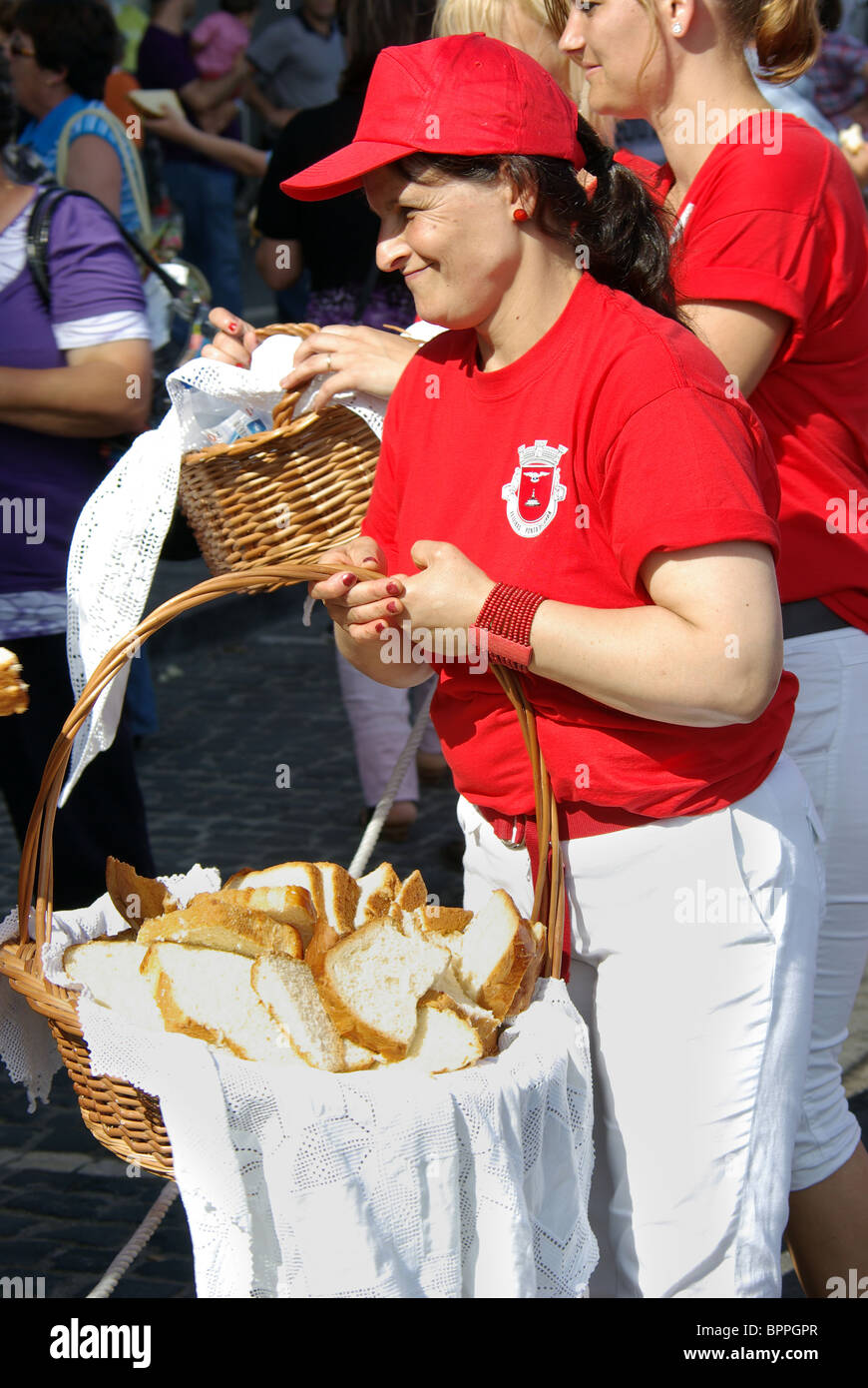 Feste etnografico del santo spirito / spirito nelle Azzorre Foto Stock