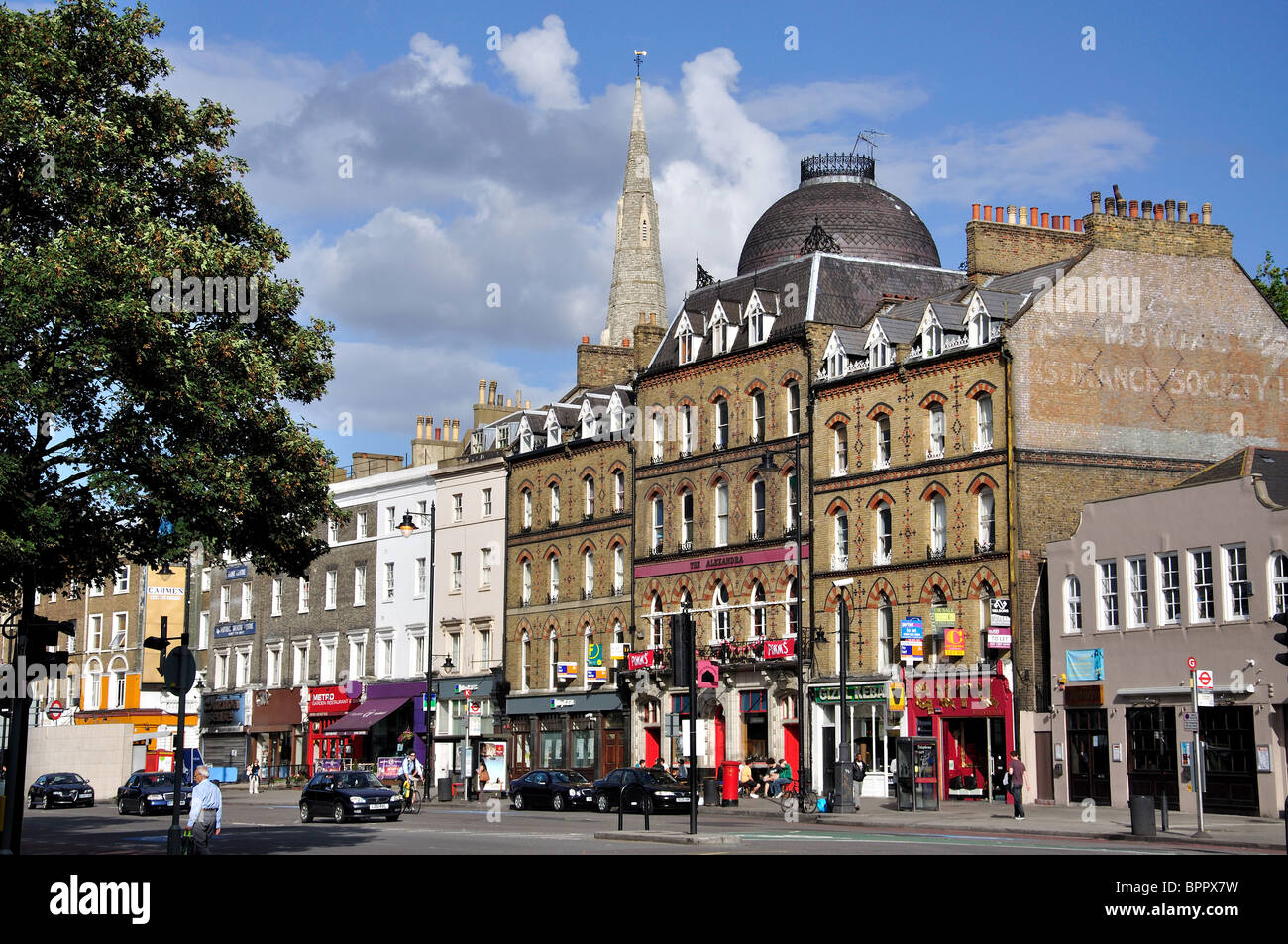 Clapham Common South Side, Clapham, London Borough di Lambeth, Greater London, England, Regno Unito Foto Stock