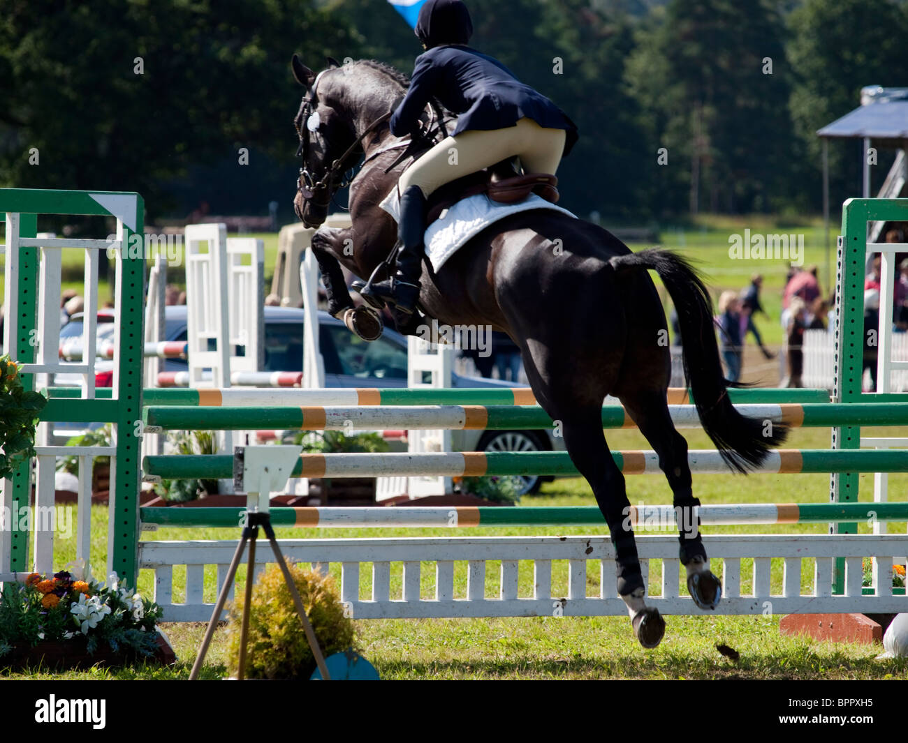 Show Jumping al castello di Blair, Scozia, Agosto 2010 Foto Stock