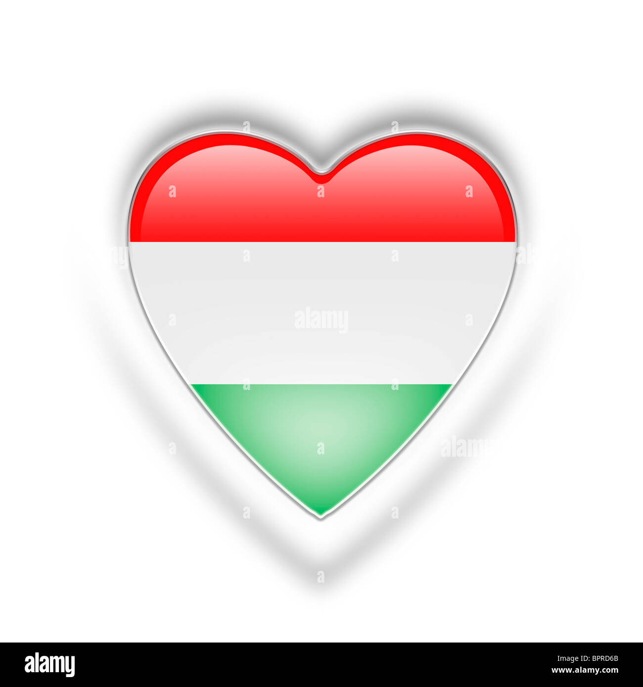 bandiera di Ungheria Foto Stock
