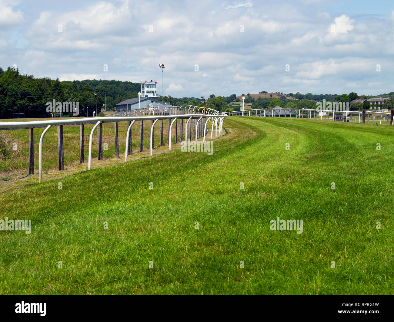 cartmel racecourse in estate Cartmel Cumbria Inghilterra Regno Unito Gran Bretagna GB Foto Stock