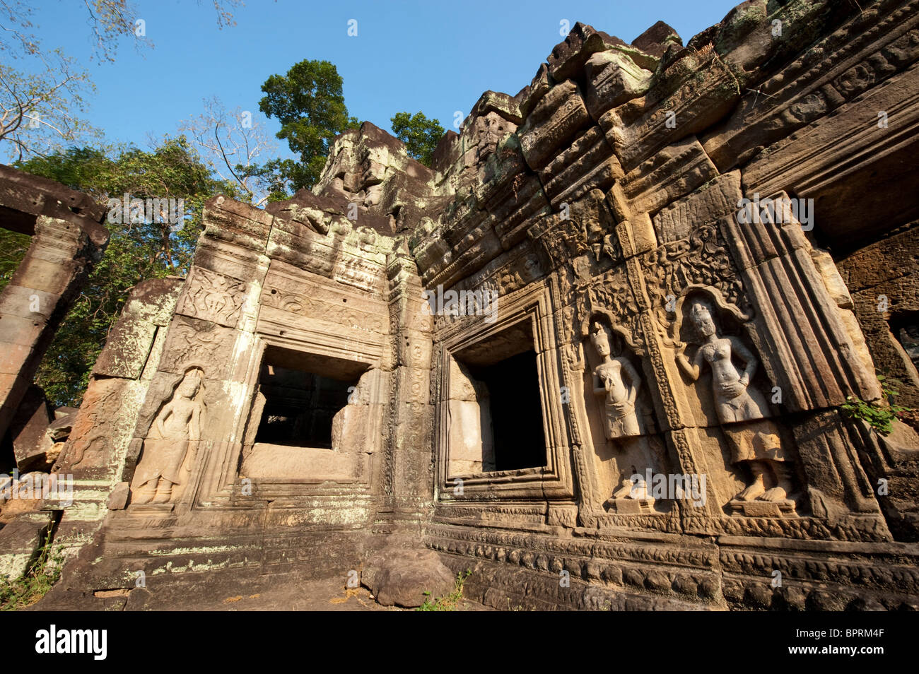 Preah Khan, Angkor, Siem Reap, Cambogia Foto Stock