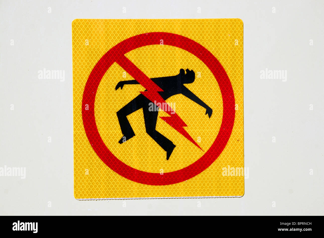 Pericolo di morte in segno. Foto Stock