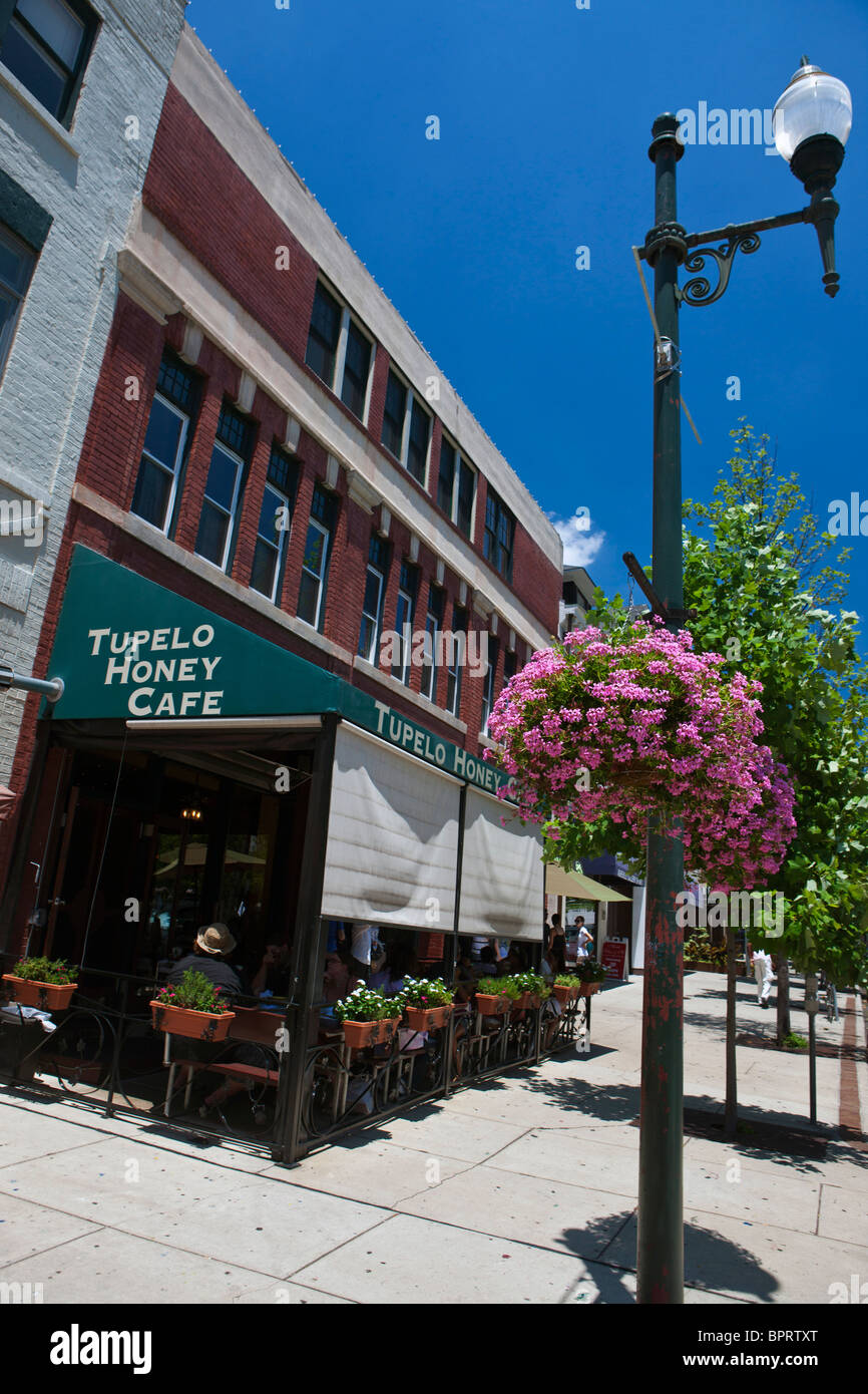 Tupelo Honey Cafe, downtown, Asheville, North Carolina, Stati Uniti d'America Foto Stock