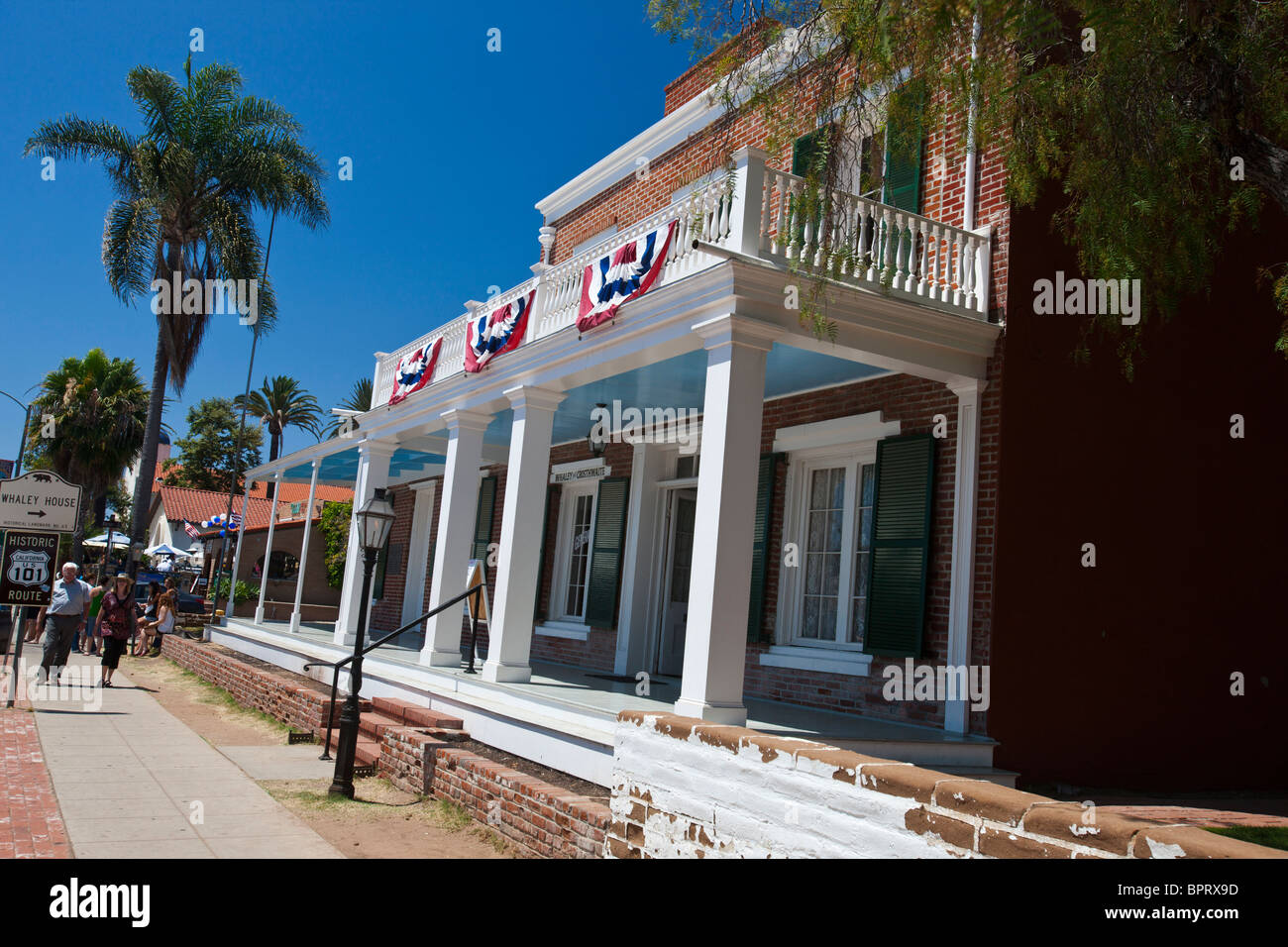 Whaley House, la Citta' Vecchia di San Diego, California, Stati Uniti d'America Foto Stock