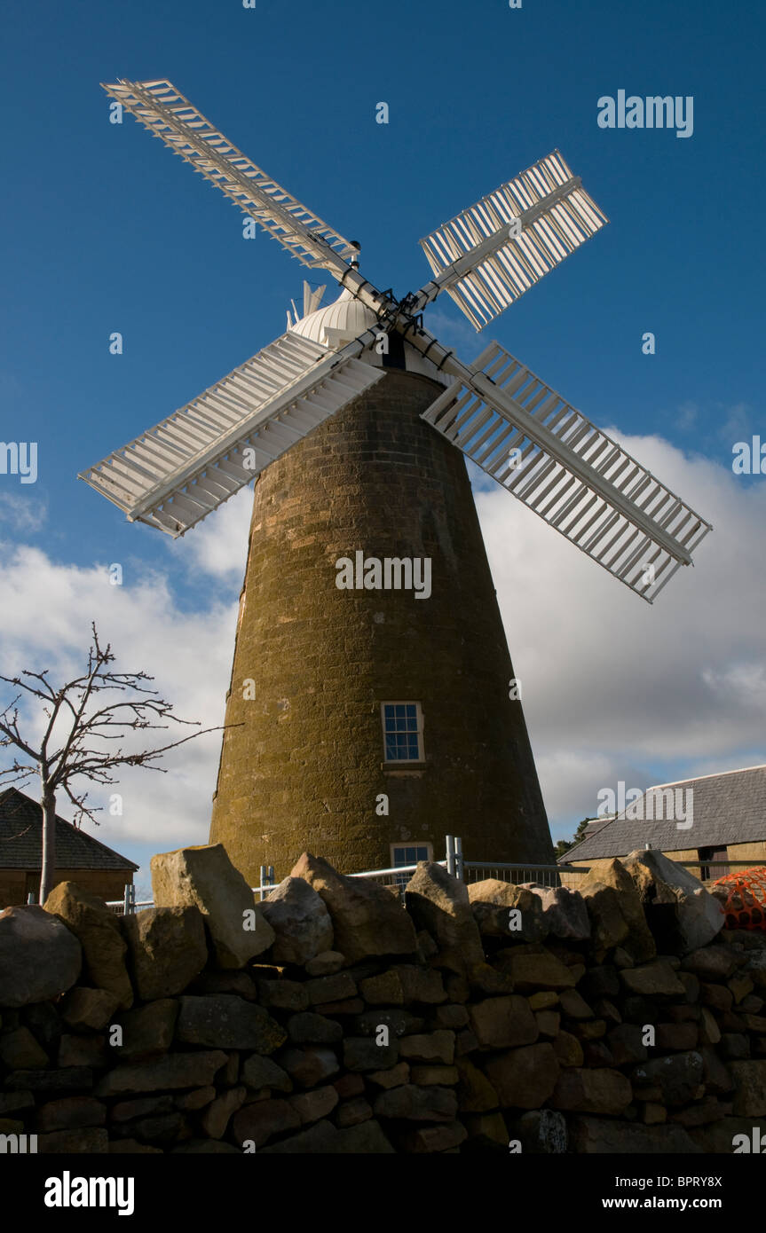 Ripristinato il vecchio mulino Callington in Oatlands, Tasmania Foto Stock