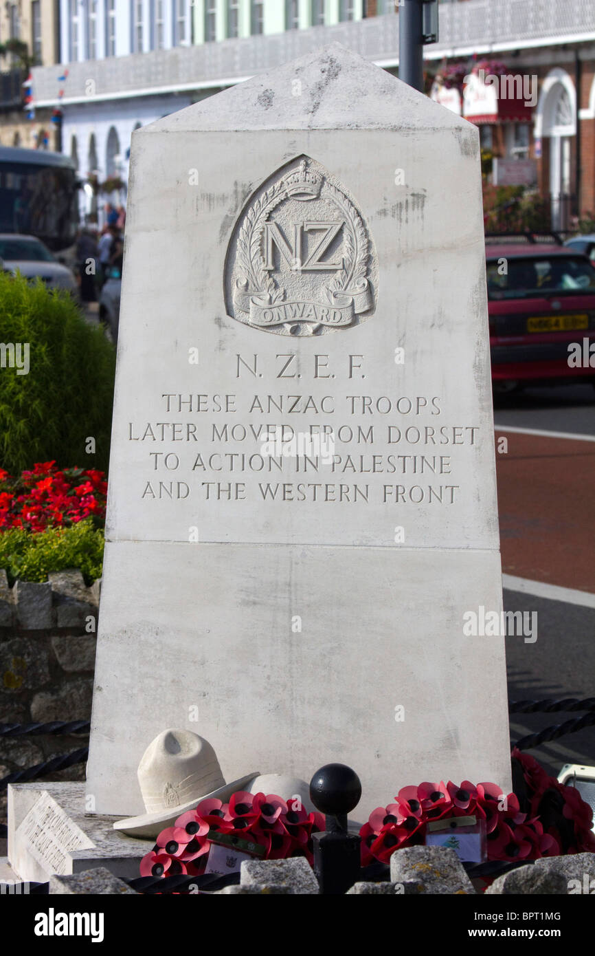 ANZAC memorial Weymouth Dorset England Regno unito Gb Foto Stock