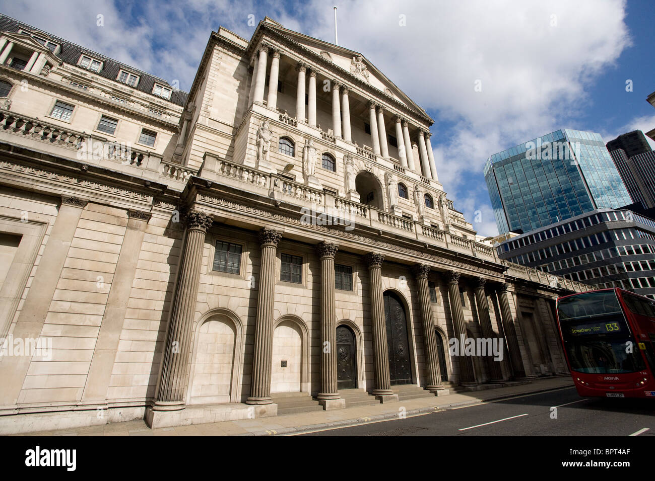 La Banca di Inghilterra edificio, London REGNO UNITO Foto Stock