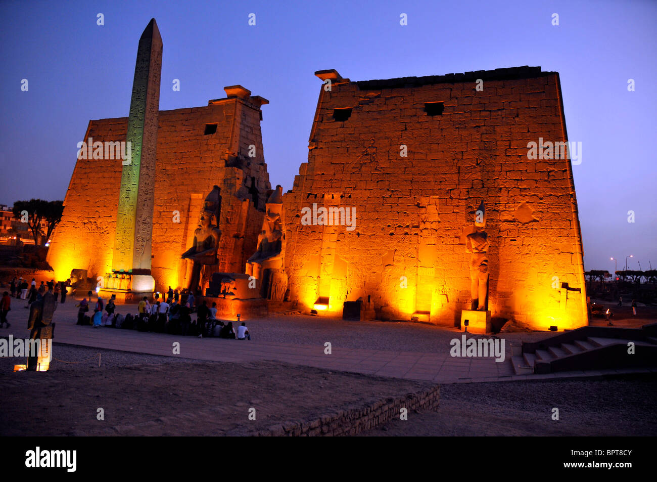 Tempio di Luxor in Egitto. Foto Stock