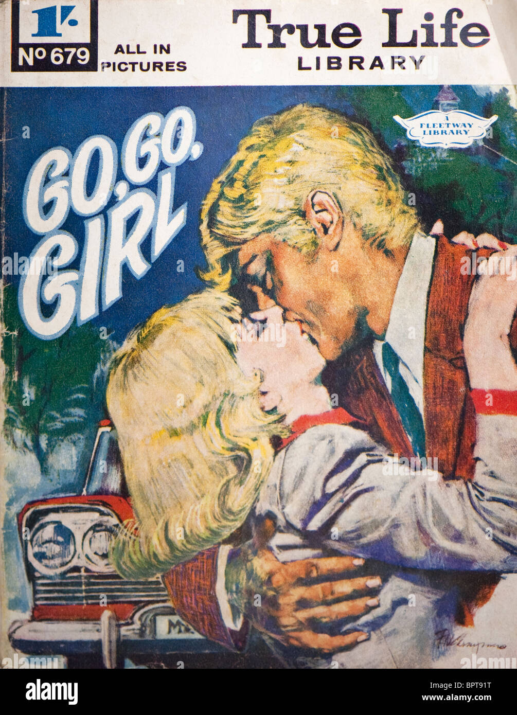 Coperchio della vera vita Biblioteca storia romantica, Go, ragazza. Foto Stock