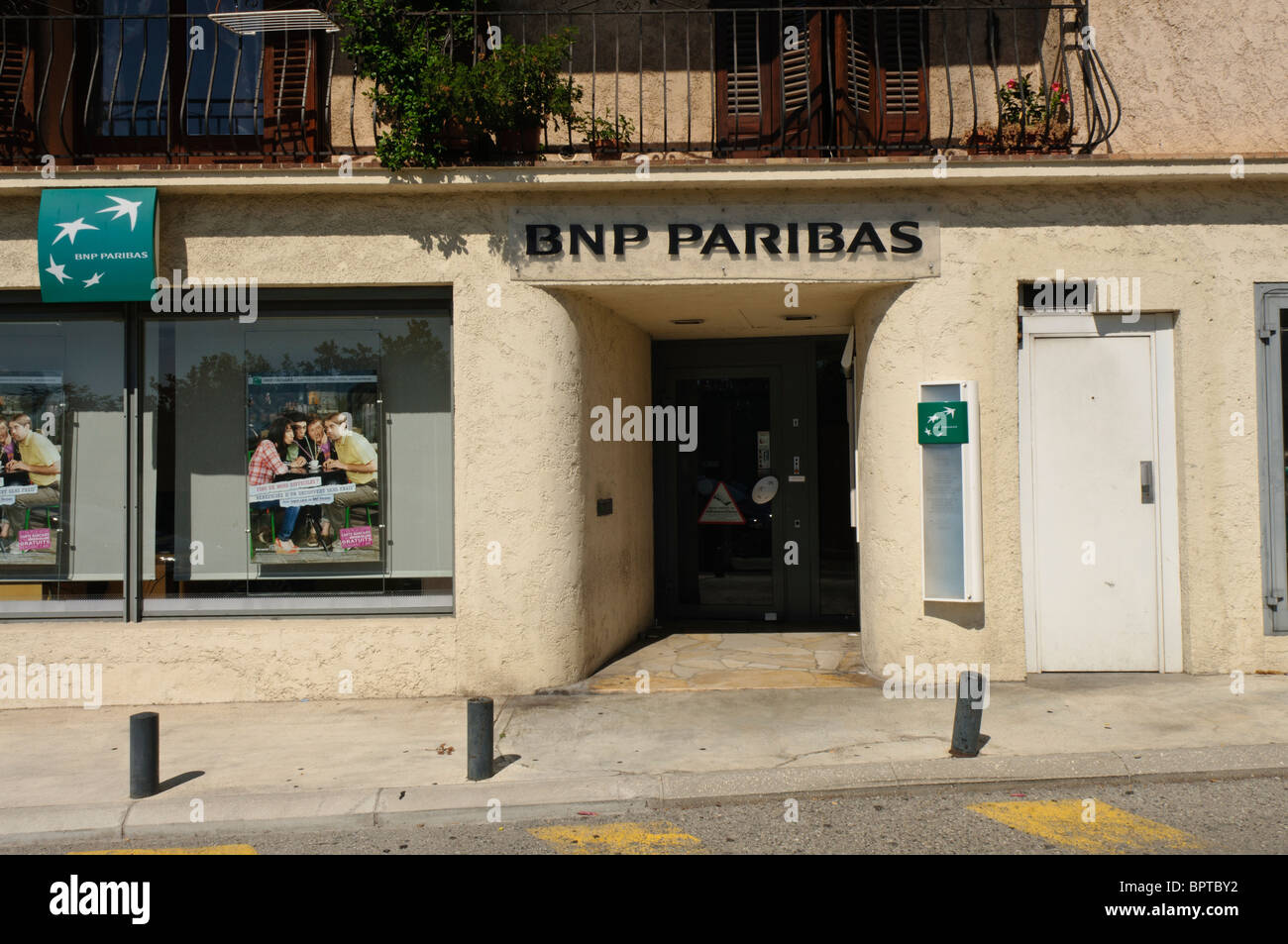 La BNP Parabas banca, Valbonne Foto Stock