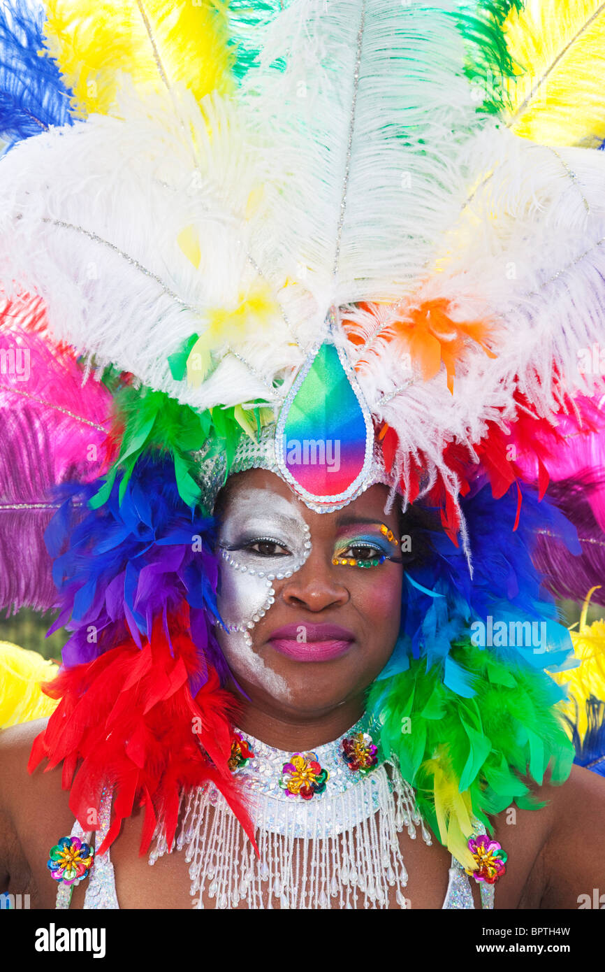 Carnevale di Notting Hill parade 2010 Foto Stock
