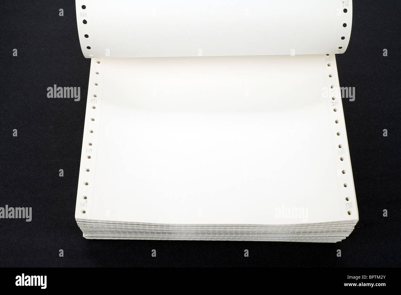 Calcolatore perforata Carta per lo sfondo Foto Stock