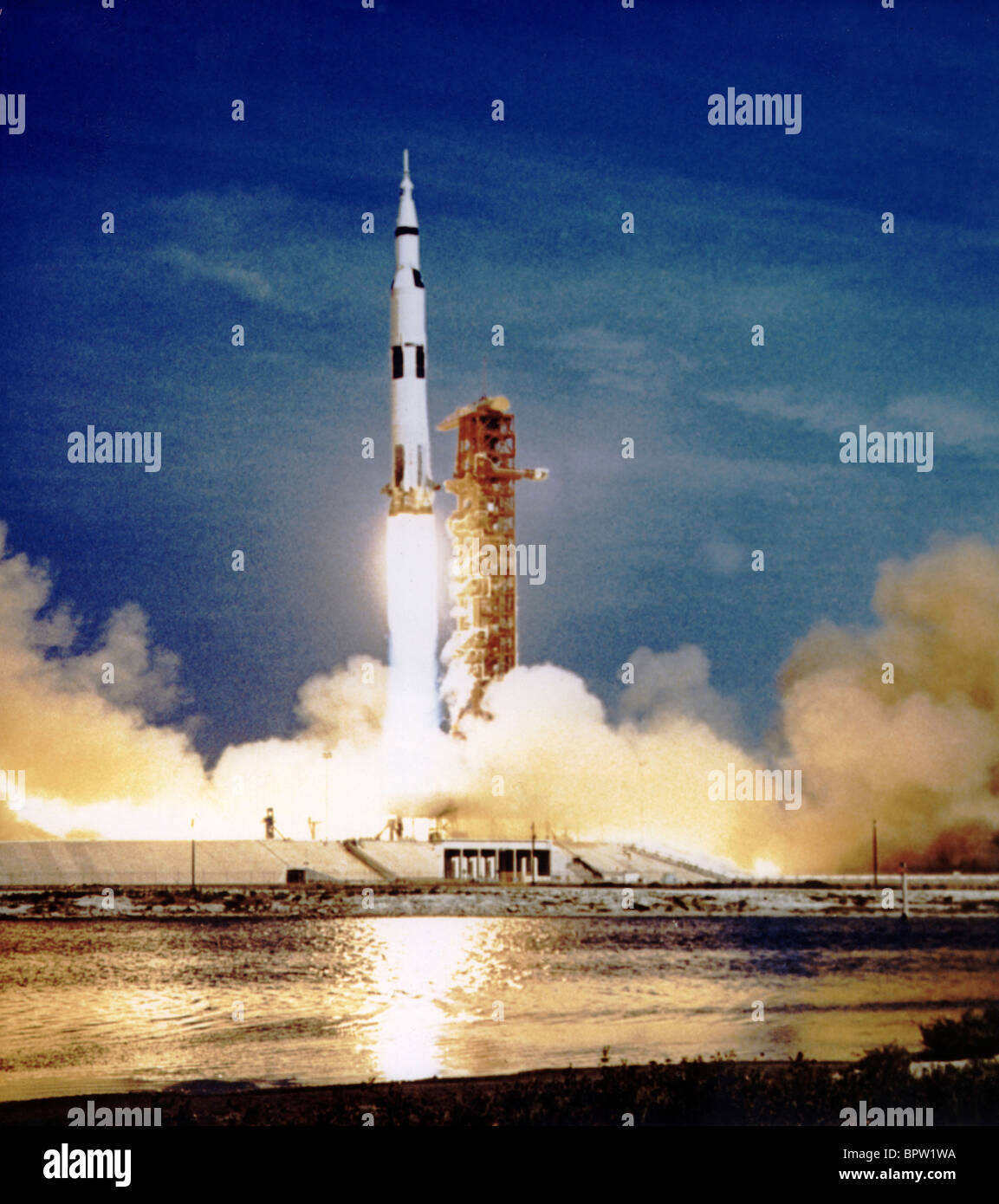Saturno il lancio del razzo Apollo 11 (1969) Foto Stock