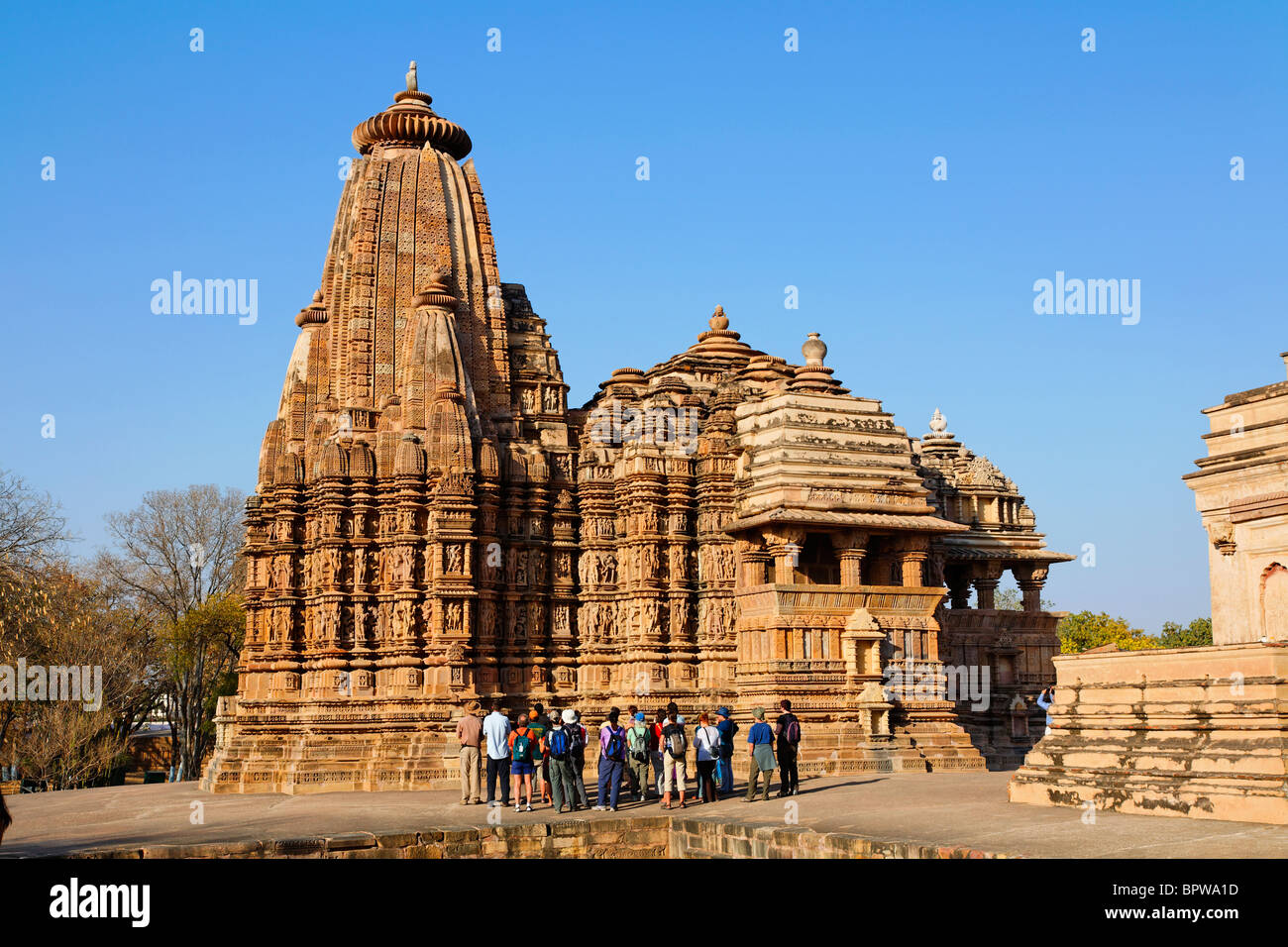 Devi Jagadambi tempio, Khajuraho, Madhya Pradesh, India Foto Stock