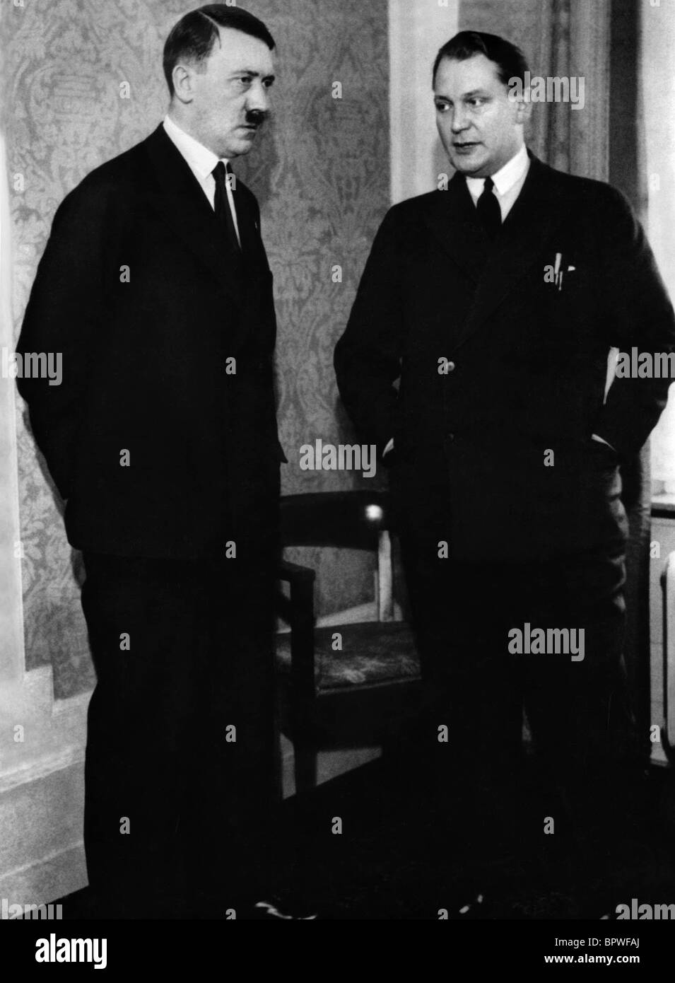 ADOLF HITLER E HERMANN GOERING LEADER nazista 01 Maggio 1940 Foto Stock