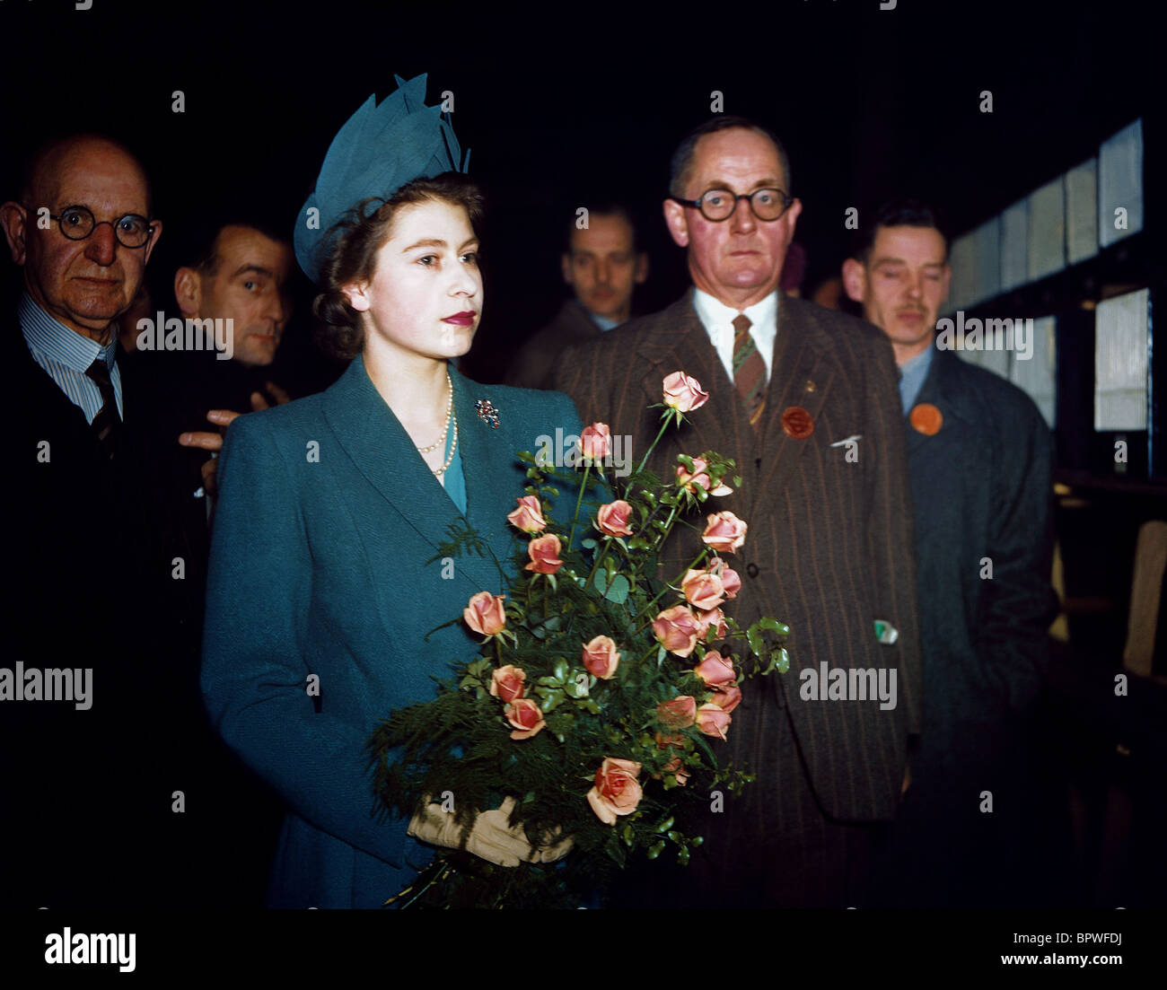 La Principessa Elisabetta famiglia reale britannica il 10 giugno 1951 Foto Stock