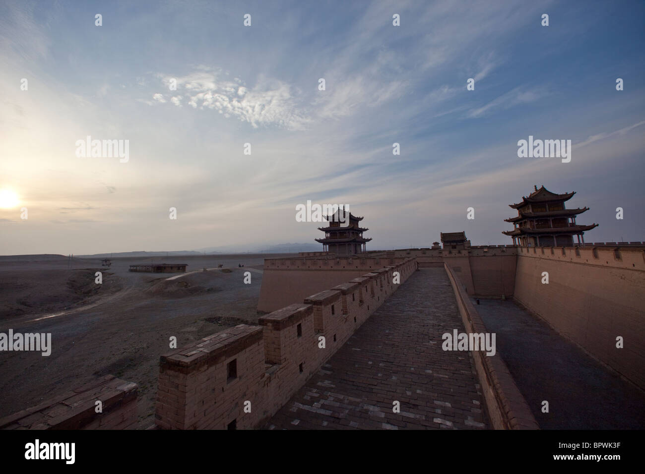 Fortezza di Jiayuguan Pass, Gansu, Cina. Foto Stock