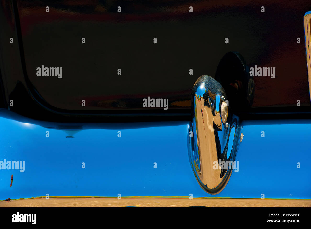 Chevy anteriore paraurti cromato Foto Stock