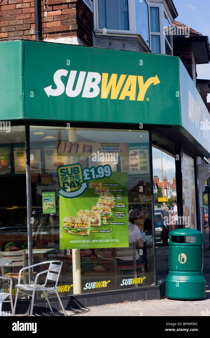 Subway fast food Foto Stock