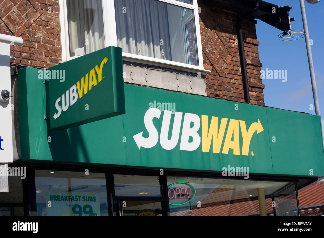 Subway fast food Foto Stock