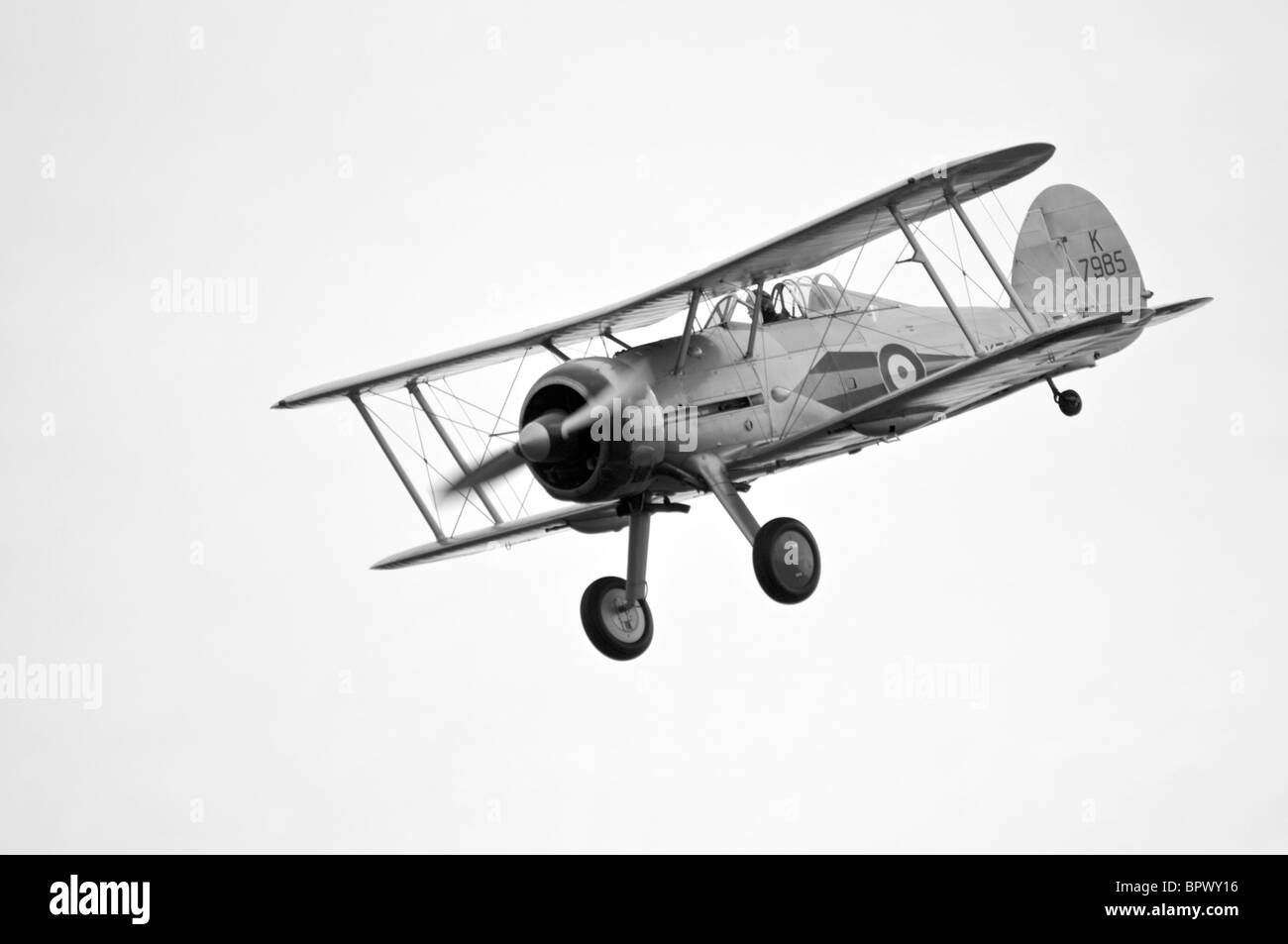 Gloster Gladiator visualizzazione a Duxford Foto Stock