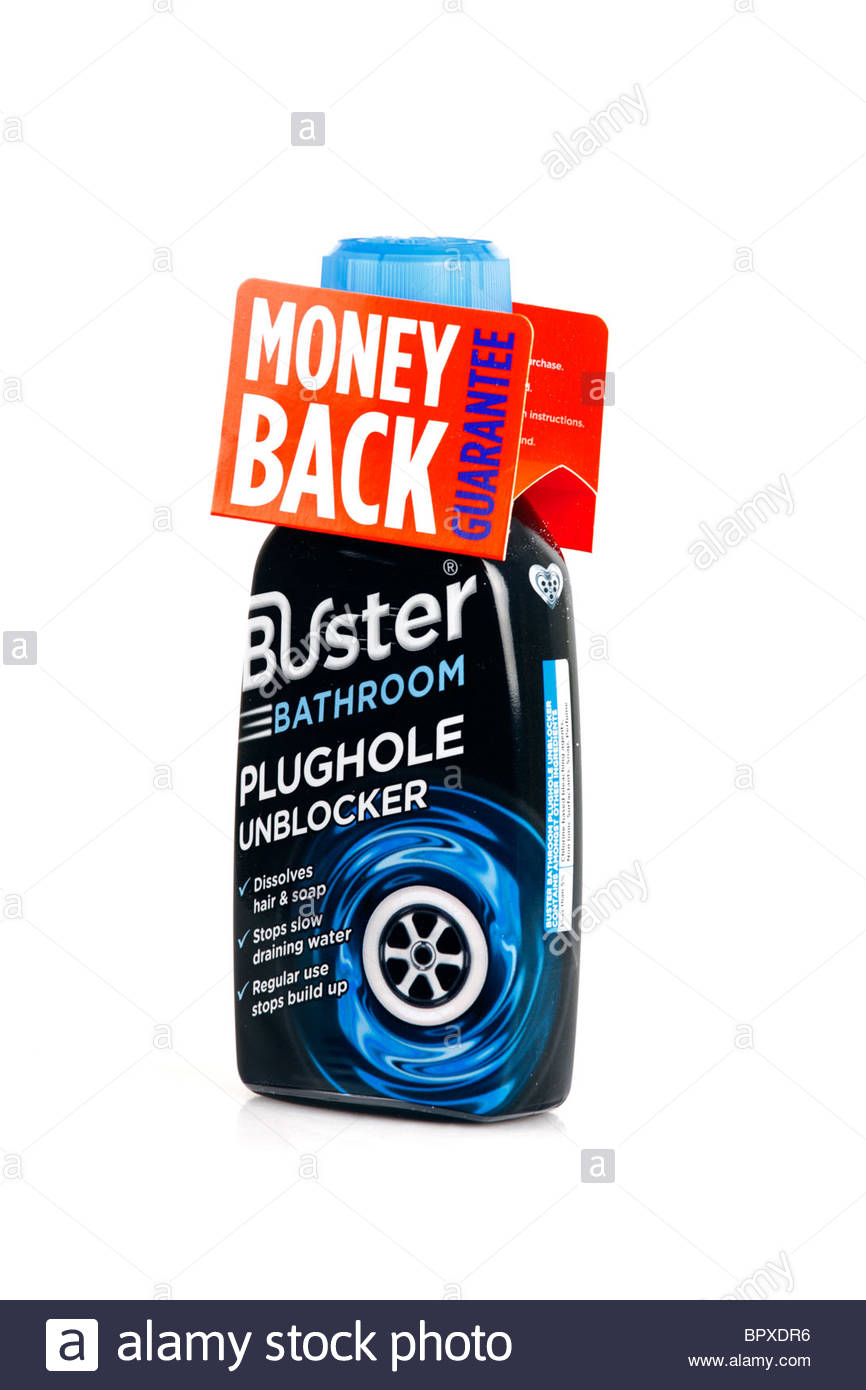 Scarico unblocker fluido di pulizia Foto Stock