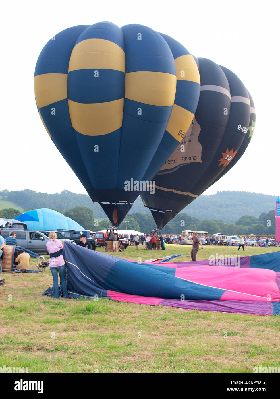 Il 2010 Westcountry Balloon Fiesta, Tavistock, Devon. Foto Stock