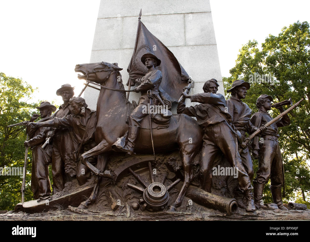 American Civil War Memorial statua - Gettysburg, Pennsylvania, STATI UNITI D'AMERICA Foto Stock