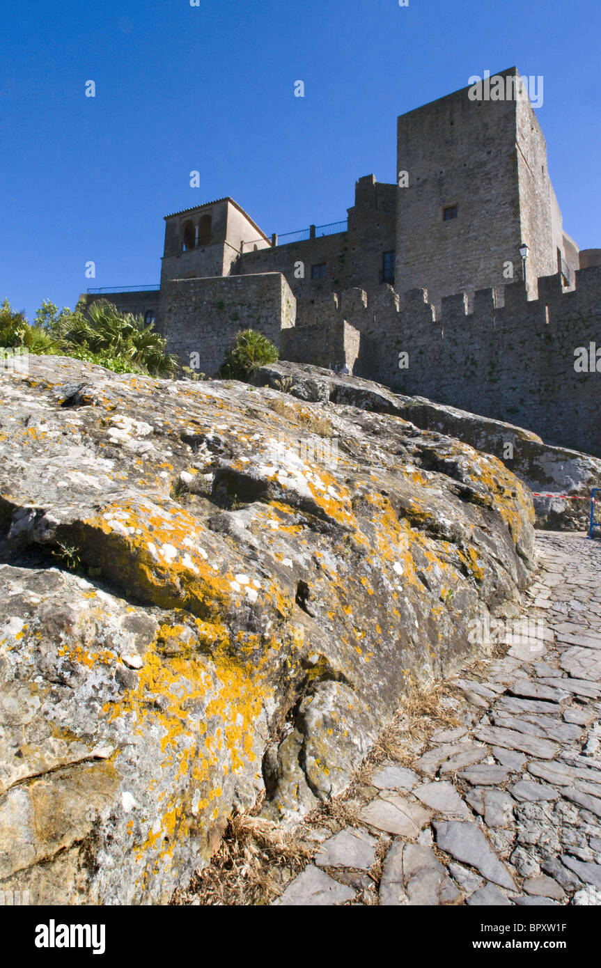 Castillo de Castellar de la Frontera, Andalusia, Cadice Foto Stock