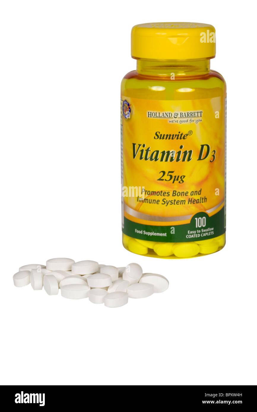 La vitamina D compresse Foto Stock