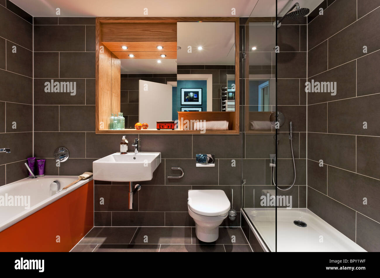 La Henson - appartamenti di lusso sviluppo residenziale denominato dopo La Jim Henson sul canal a Camden a Londra. Foto Stock