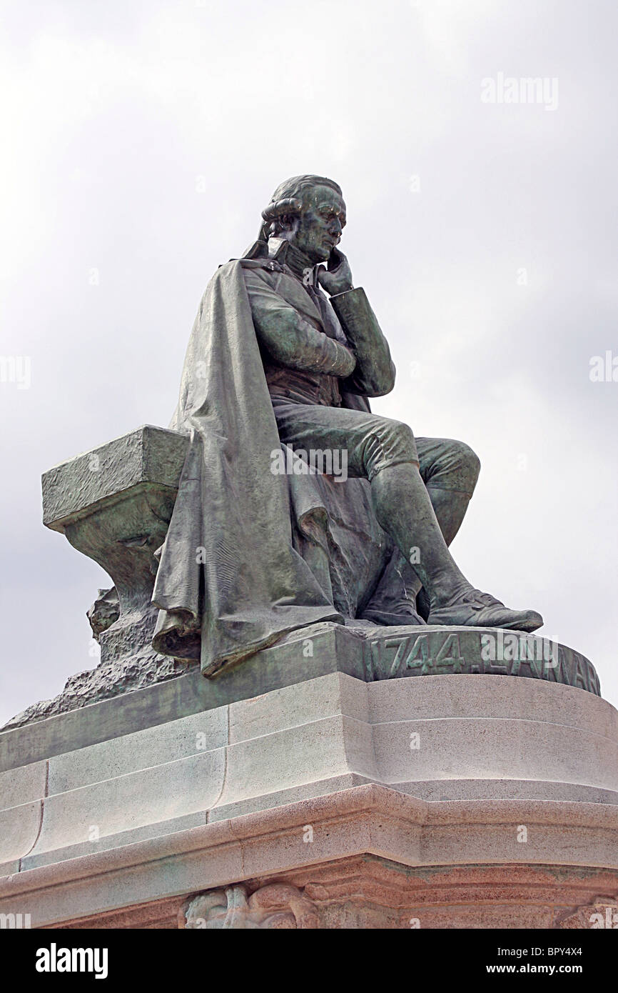 Statua di Lamarck, Jardin des Plantes, Parigi. Foto Stock