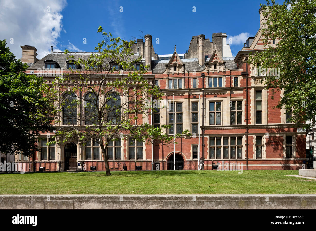 Royal Institution of Chartered Surveyors (RICS) Sede presso la piazza del Parlamento, Westminster, London. Foto Stock