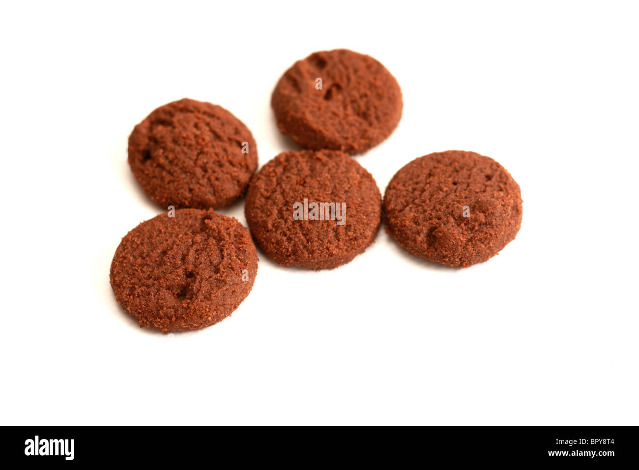 Mini Double biscotti al cioccolato Foto Stock