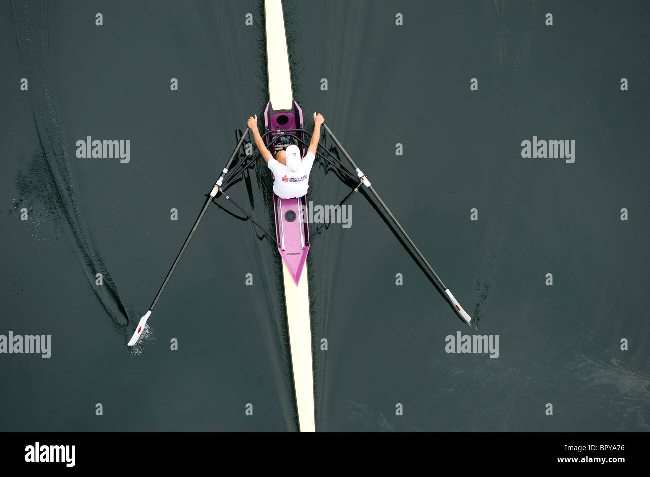 Barca a remi, Danimarca Foto Stock