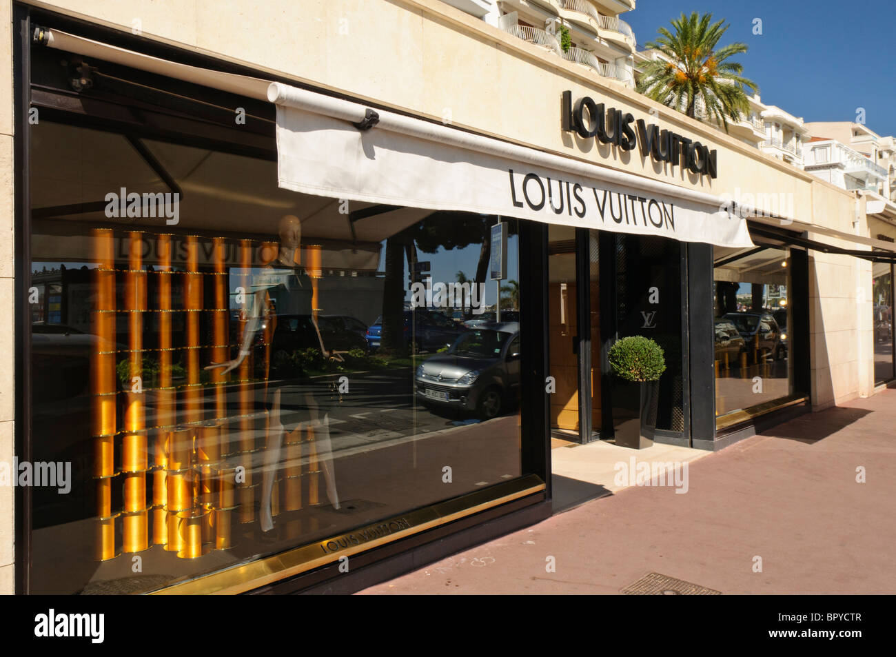 Louis Voutton Shop, Cannes Foto Stock