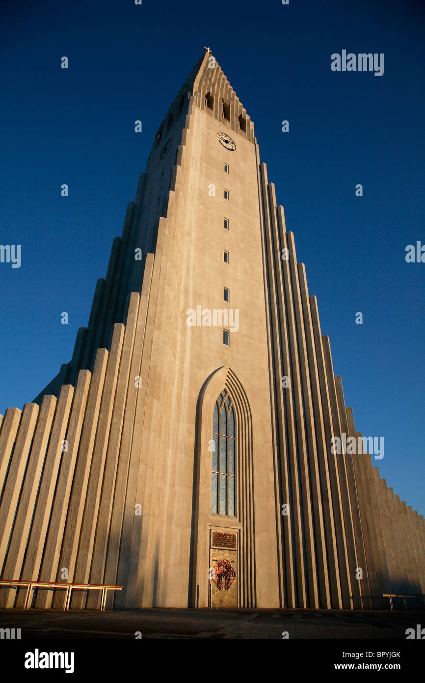 Islanda Reykjavik cattedrale Foto Stock