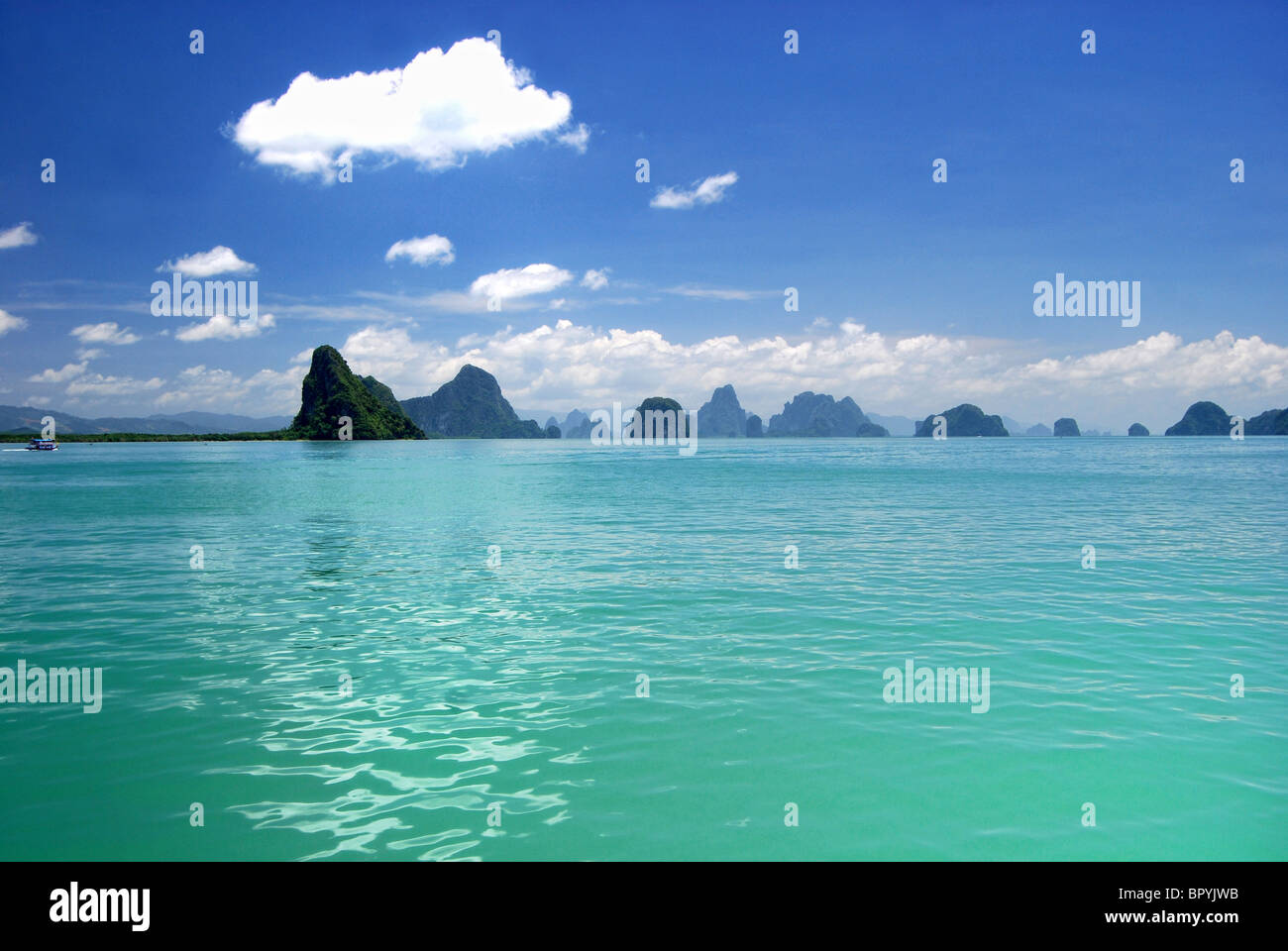 Di Phang Nga Bay Island in Thailandia mare Foto Stock