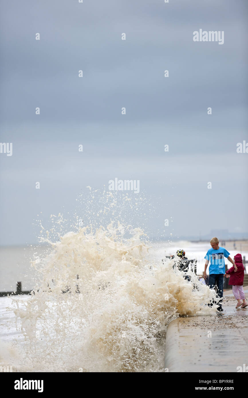 Mare agitato Foto Stock