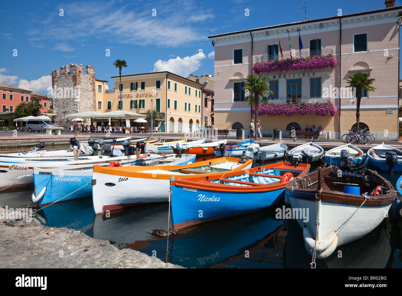 Bardolino, Lago di Garda, Italia Foto Stock