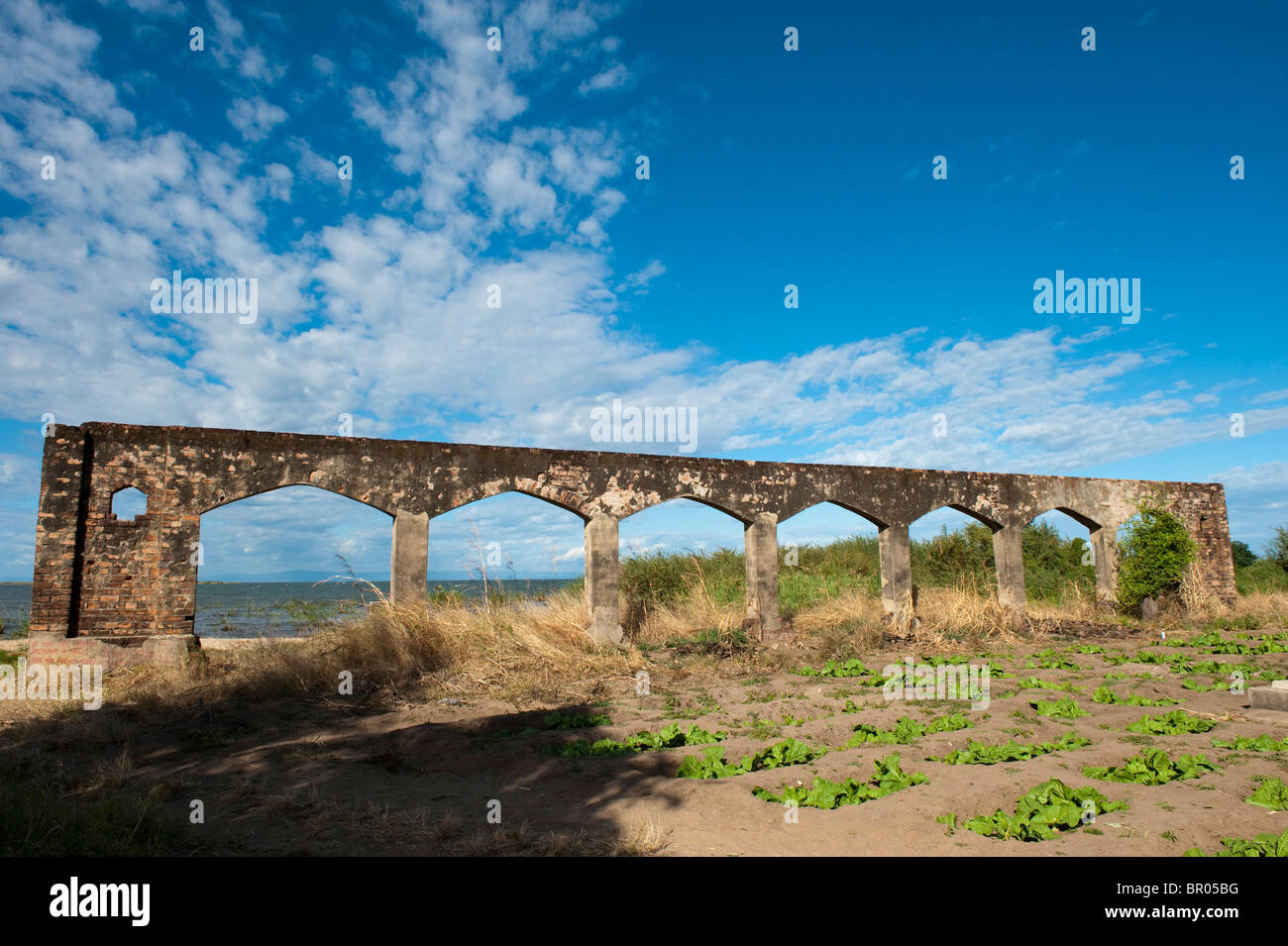 Rovine del XIX secolo il commercio degli schiavi, Nkhotakota, Malawi Foto Stock