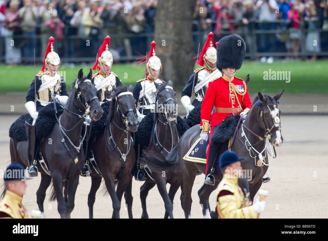 Portando il corteo reale. "Trooping il colore' 2010 Foto Stock