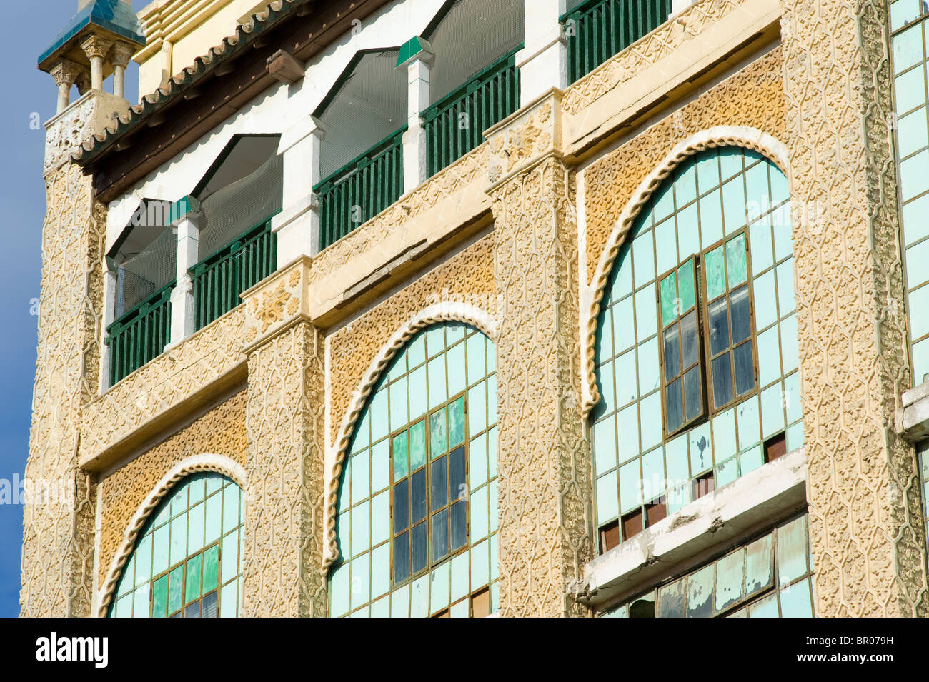 Casa de los Cristales di stile modernista architetto Enrique Nieto . Melilla.Spagna. Foto Stock