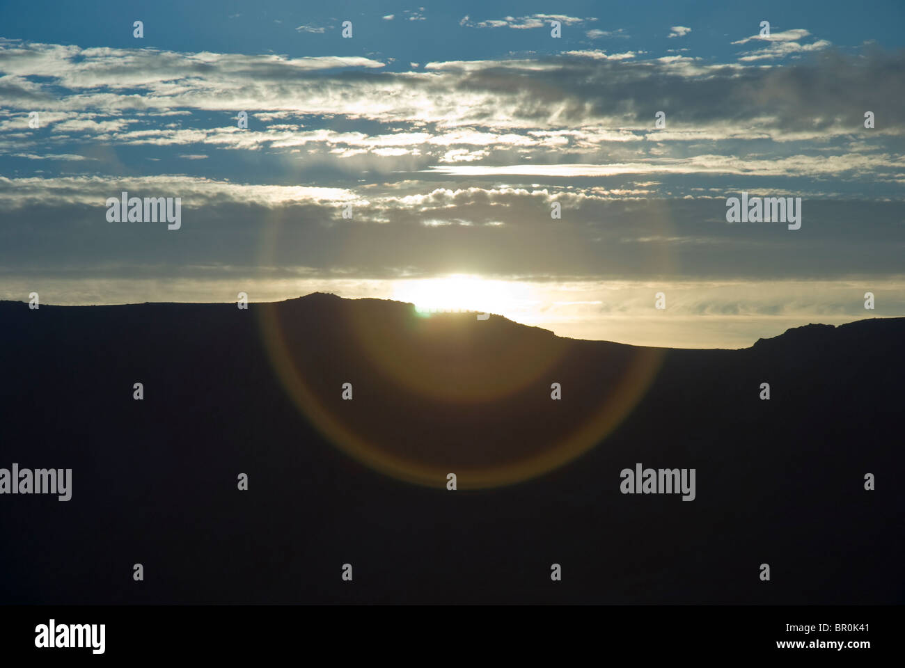 Lake District sunrise vicino Scafell Pike, Cumbria Foto Stock
