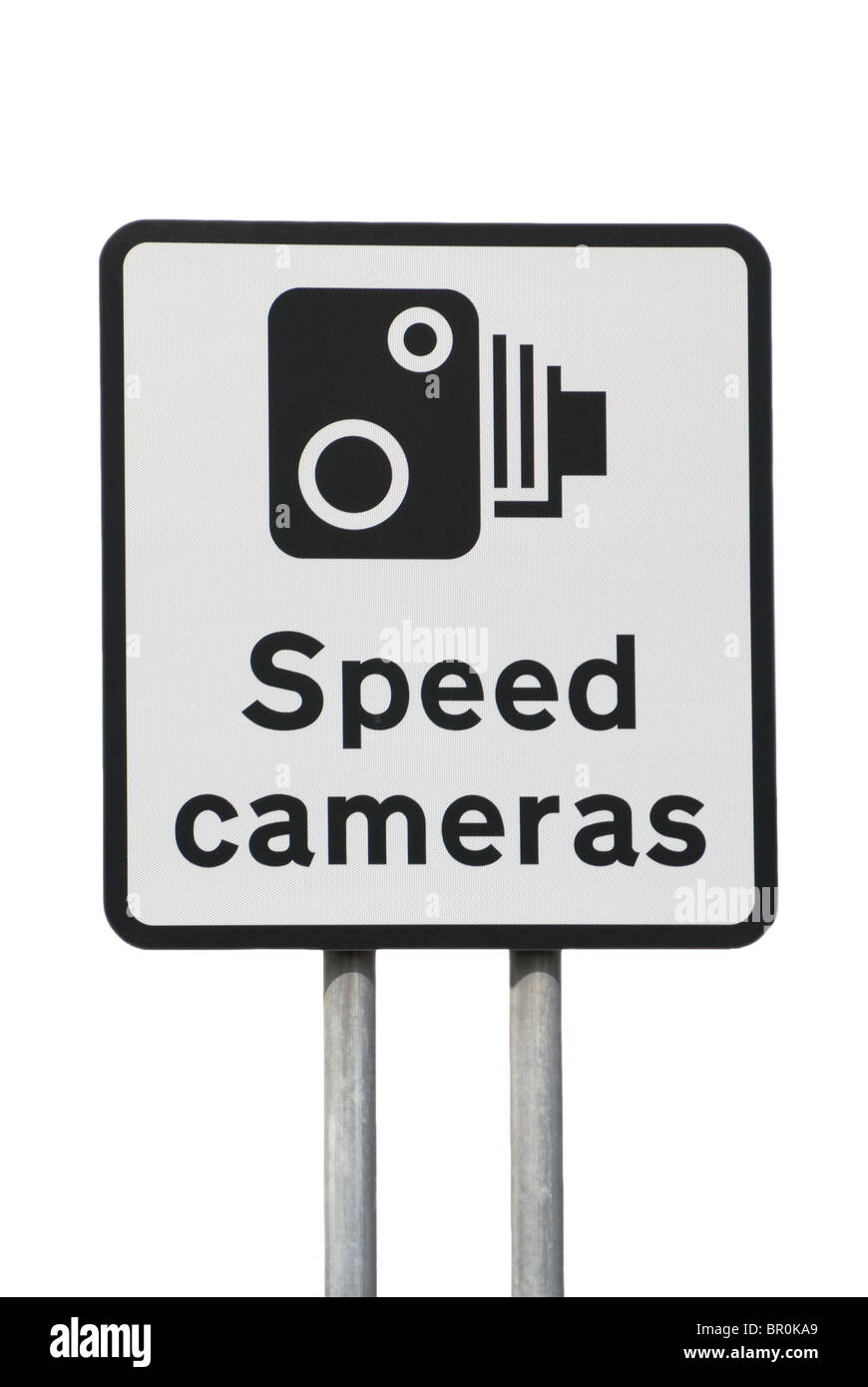 Velocità segno della fotocamera Foto Stock
