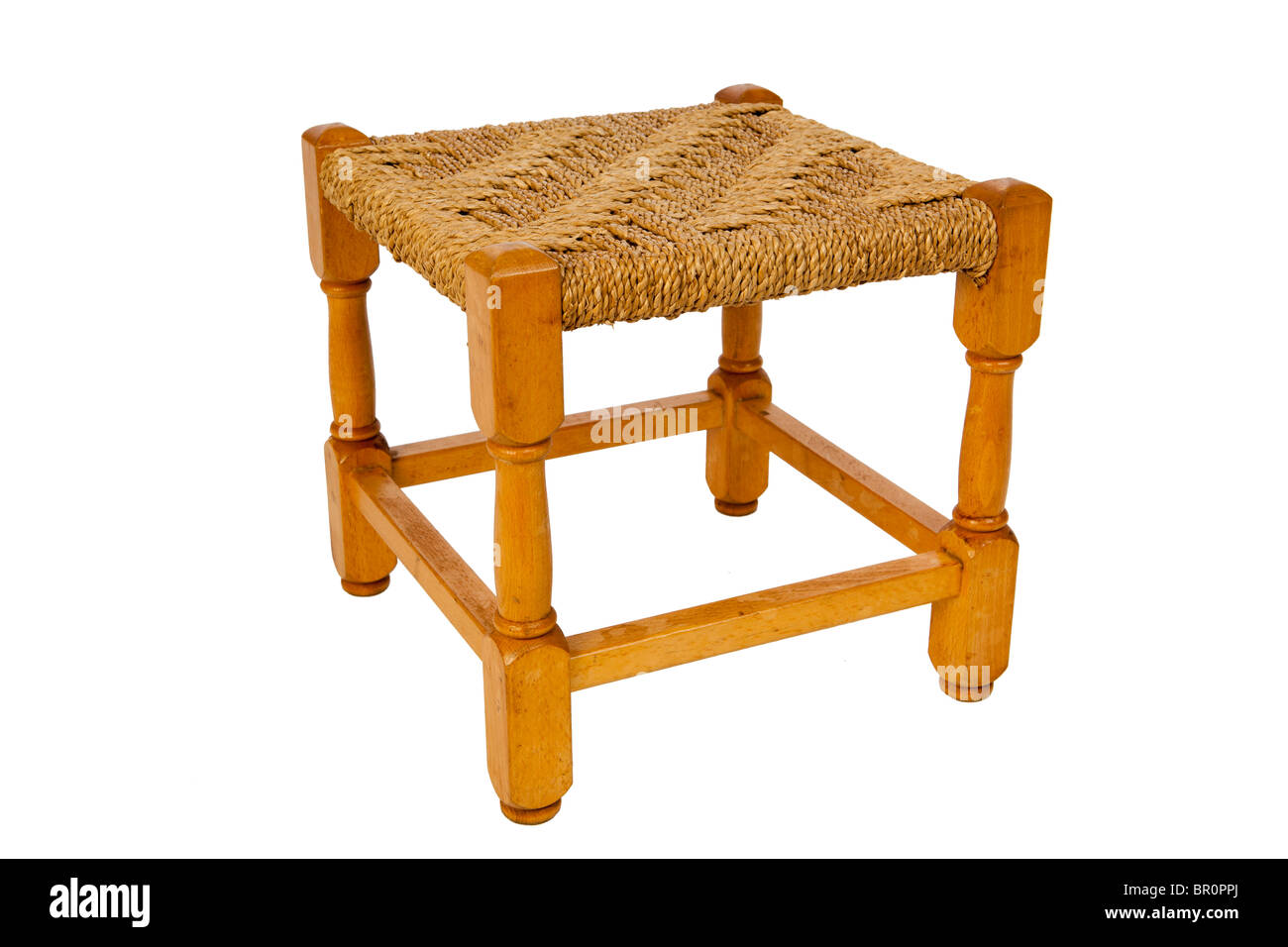 Mobili per bambini bambino rush faggio seduto Sgabello in legno Foto Stock