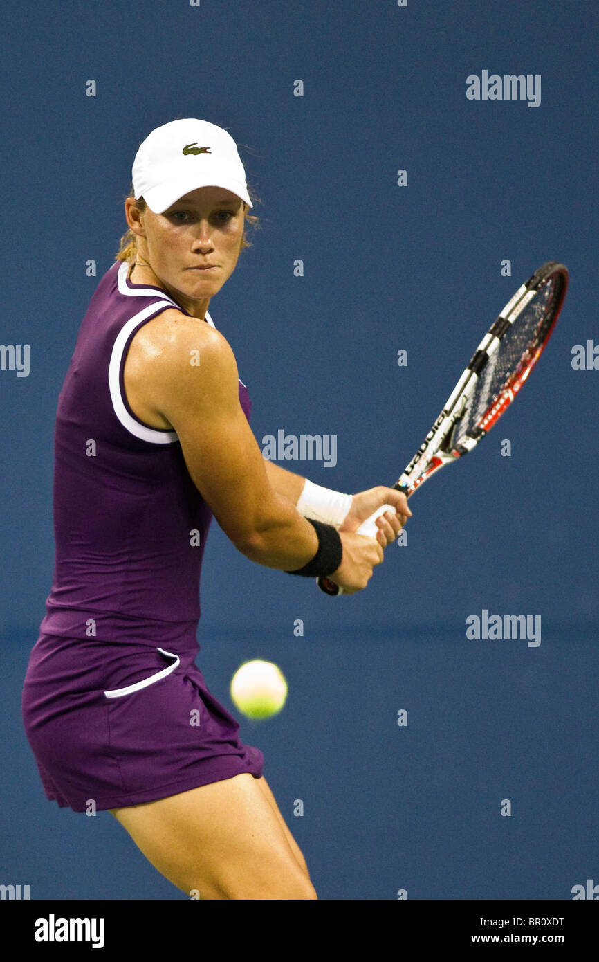 Samantha STOSUR (AUS) competono al 2010 US Open Tennis Foto Stock