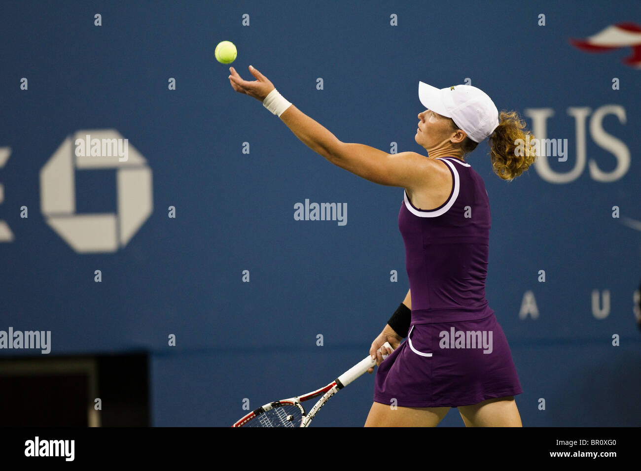 Samantha STOSUR (AUS) competono al 2010 US Open Tennis Foto Stock